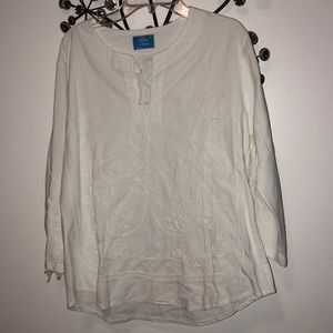 Cotton Blue White shirt